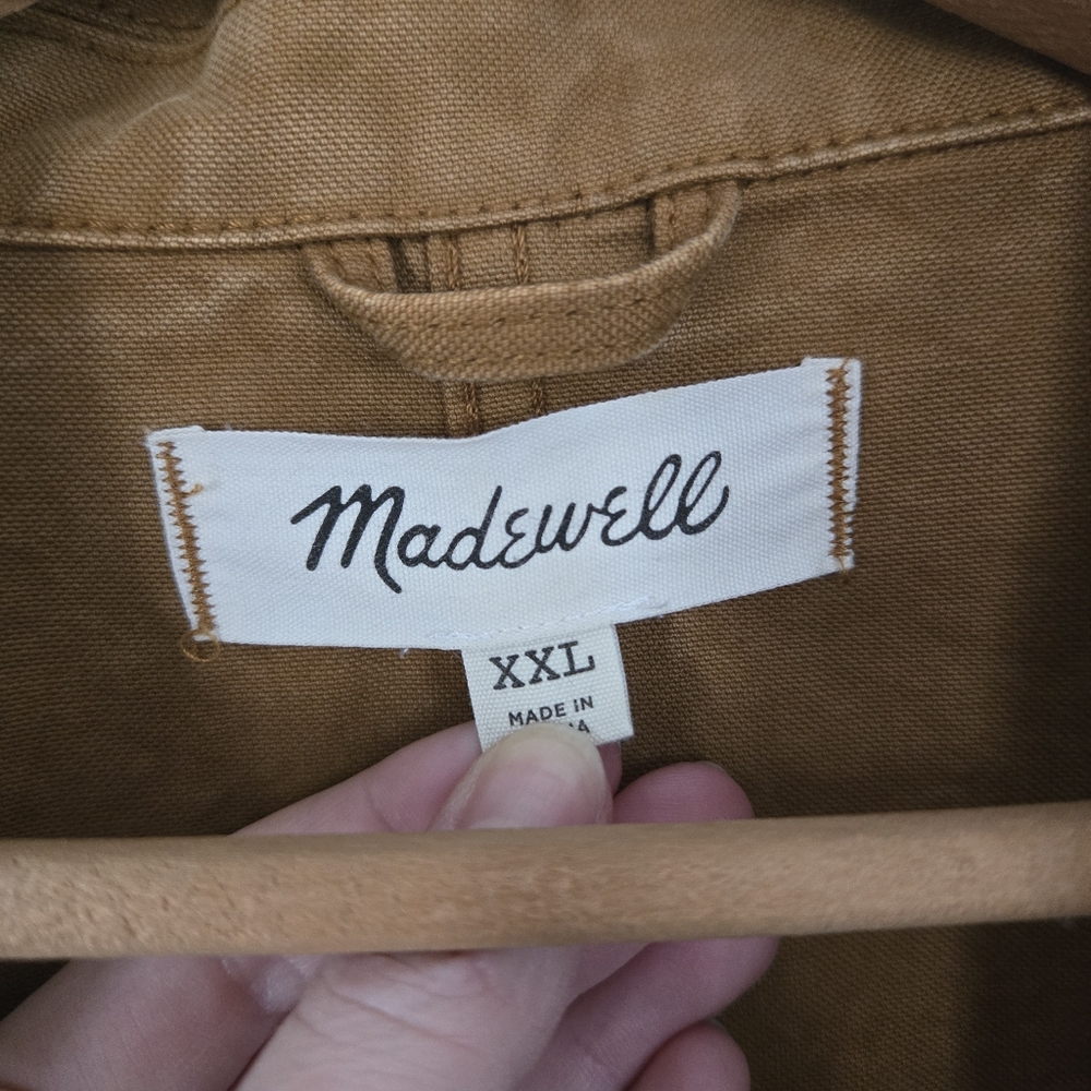 Madewell Mens Garment-Dyed Canvas Chore Jacket Size XXL Workwear Utility Western - Picture 6 of 16